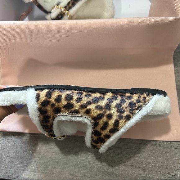 Stuart Weitzman Piper Chill Slide Sandals Cheetah CalfHair Fur New NWT - Picture 11 of 13